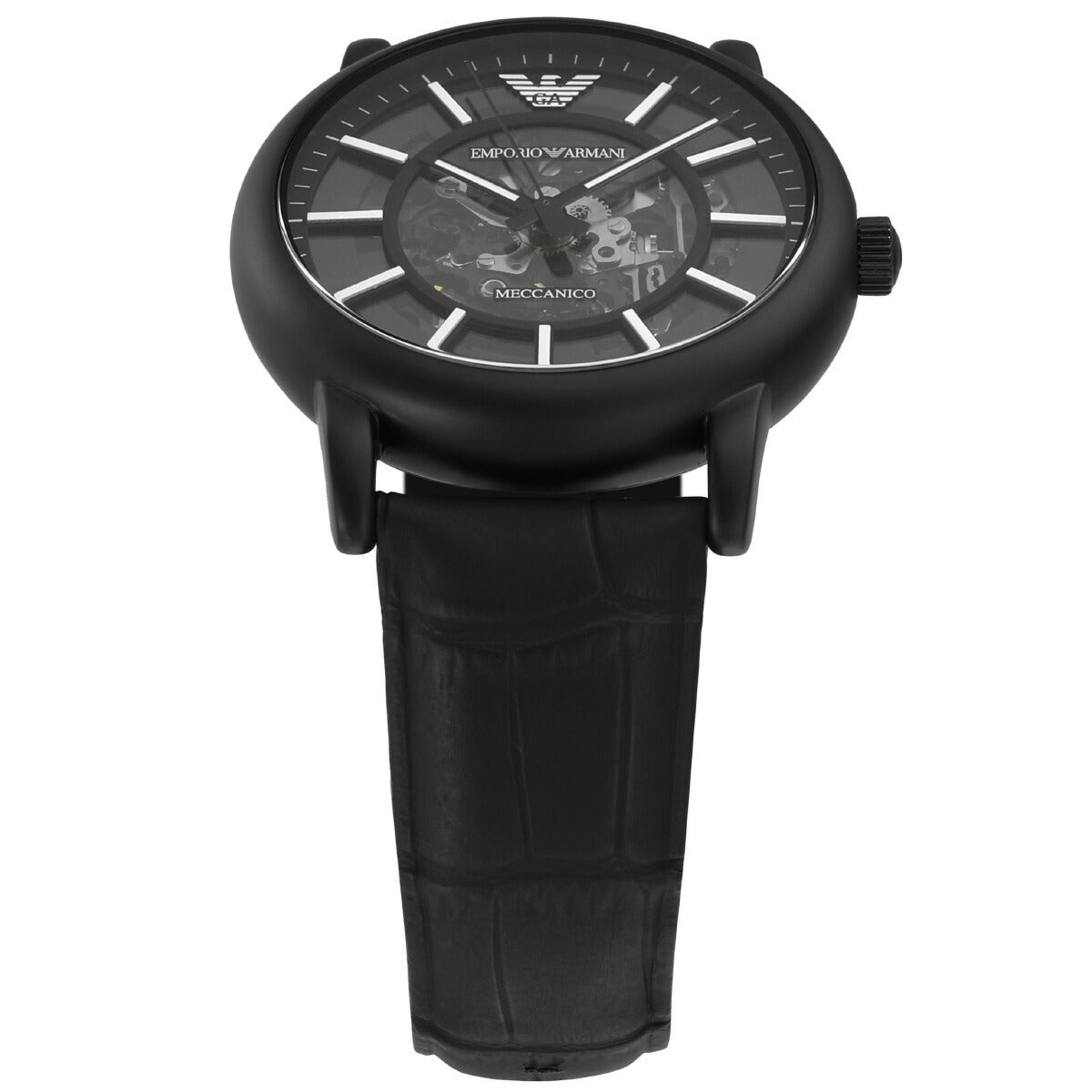 エンポリオアルマーニ EMPORIO ARMANI 腕時計 メンズ 自動巻き レザーウォッチ AR60008