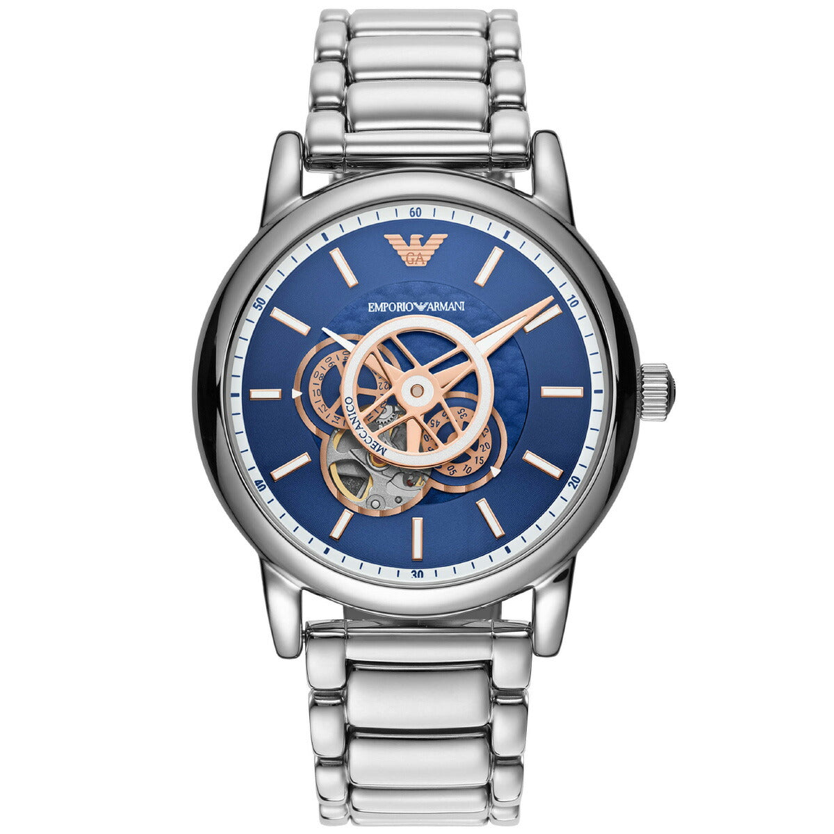 エンポリオアルマーニ EMPORIO ARMANI 腕時計 メンズ 自動巻き ステンレススチールウォッチ AR60036