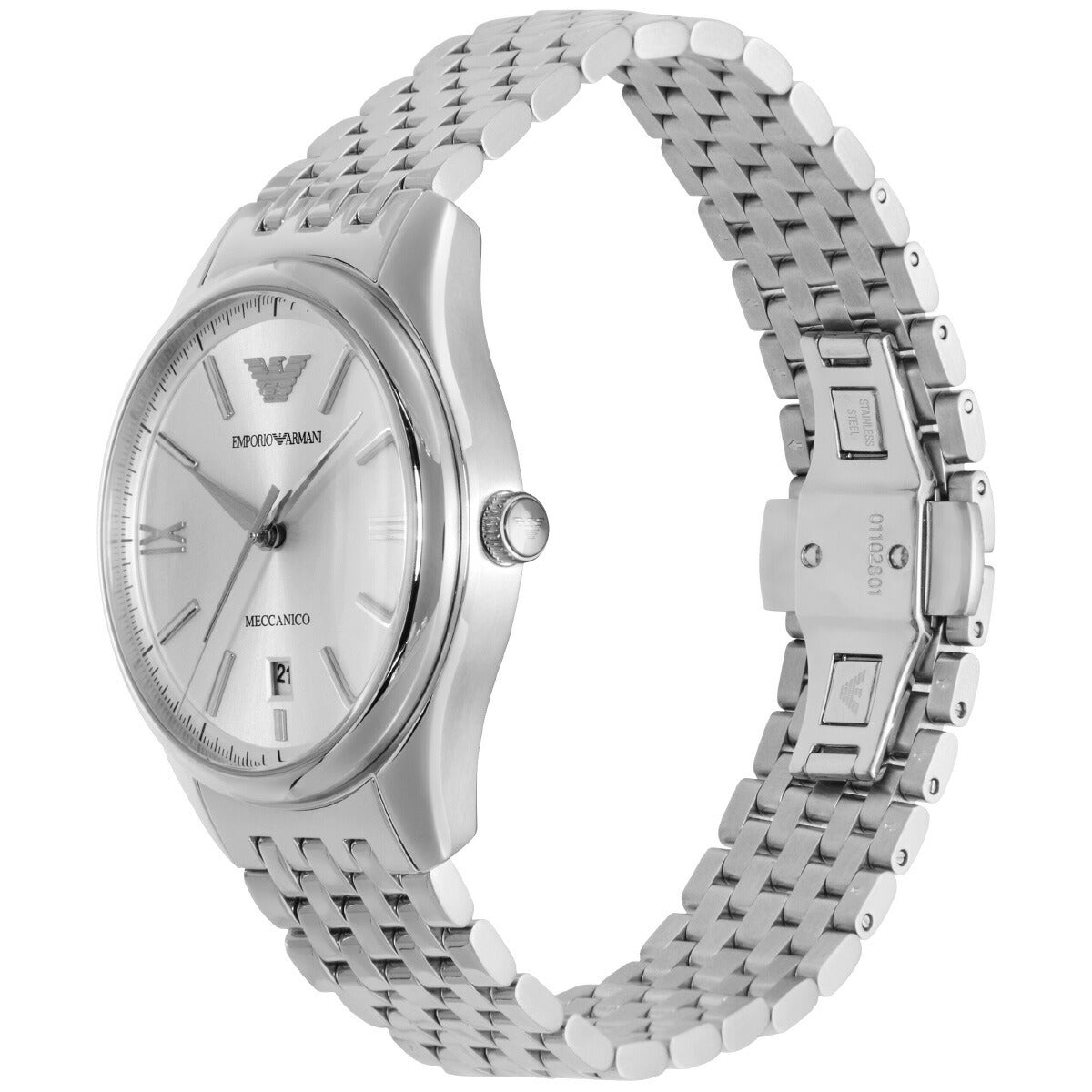 エンポリオアルマーニ EMPORIO ARMANI 腕時計 メンズ 自動巻き ステンレススチールウォッチ AR60076