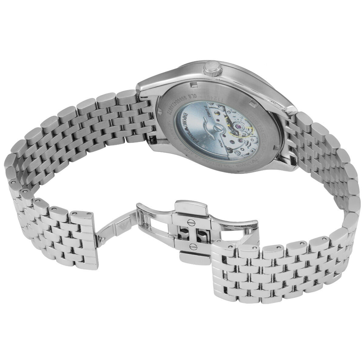 エンポリオアルマーニ EMPORIO ARMANI 腕時計 メンズ 自動巻き ステンレススチールウォッチ AR60076