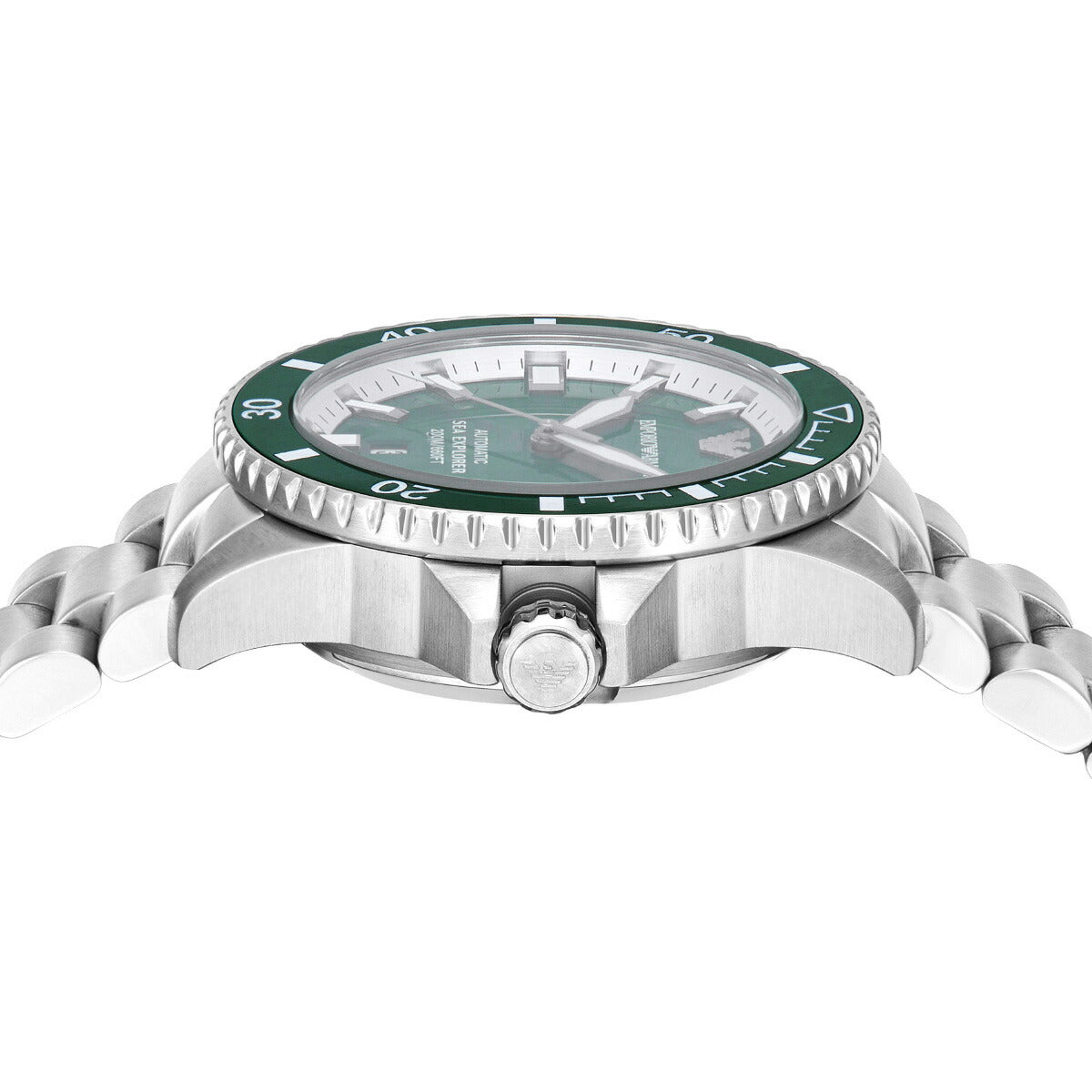 エンポリオアルマーニ EMPORIO ARMANI 腕時計 メンズ 自動巻き SEA EXPLORER オートマティック ステンレススチールウォッチ AR60080