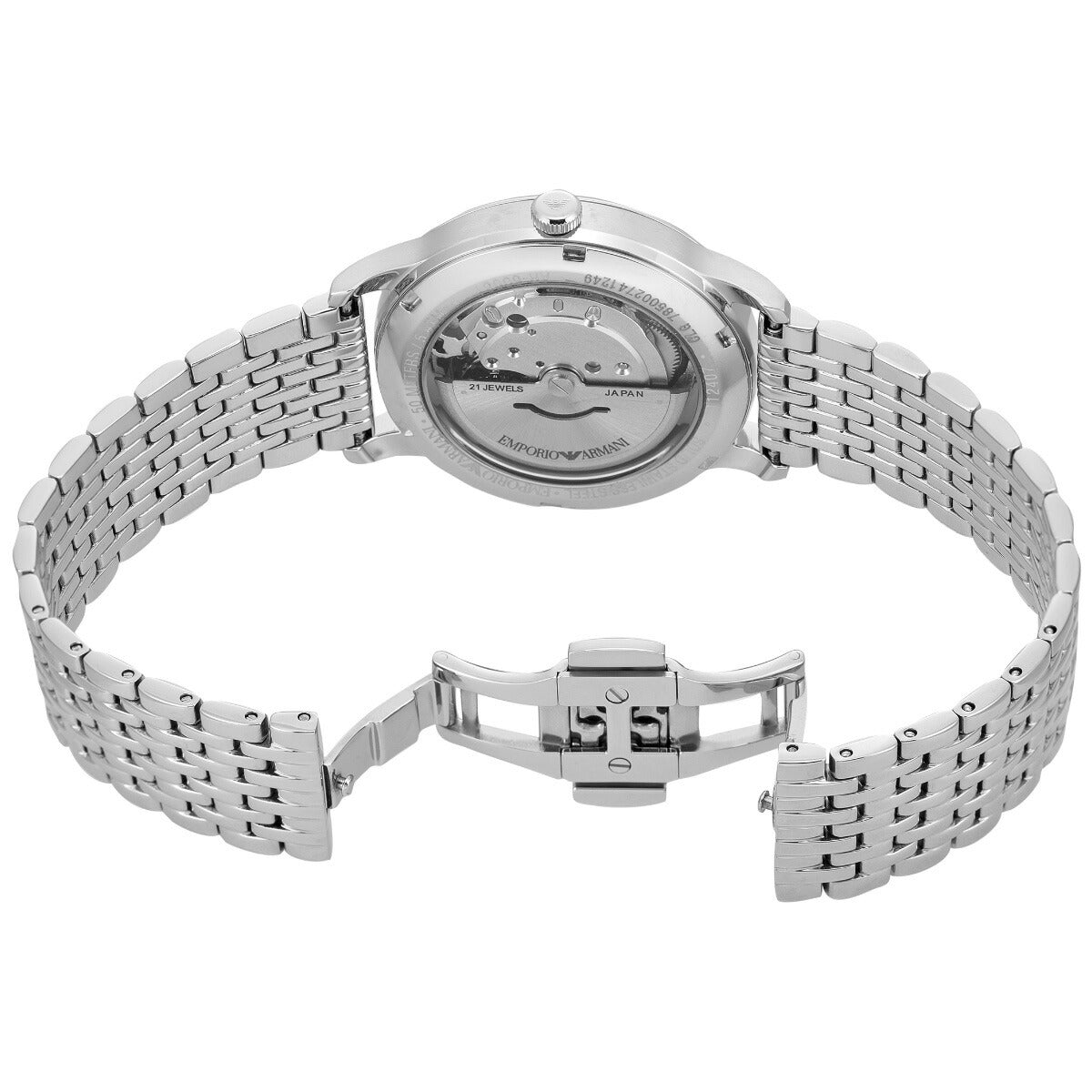 エンポリオアルマーニ EMPORIO ARMANI 腕時計 メンズ 自動巻き オートマティック ステンレススチールウォッチ AR60081