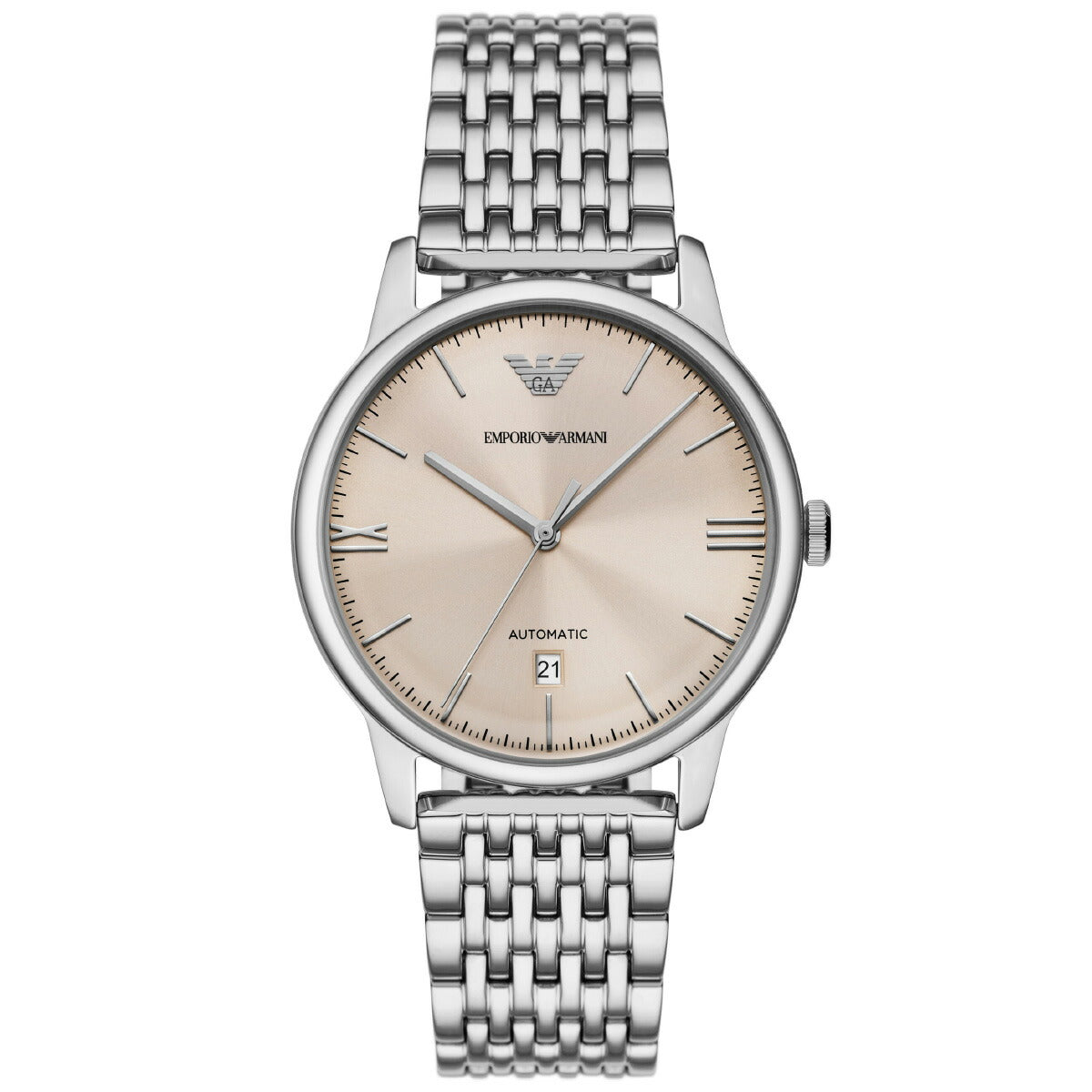 エンポリオアルマーニ EMPORIO ARMANI 腕時計 メンズ 自動巻き オートマティック ステンレススチールウォッチ AR60082