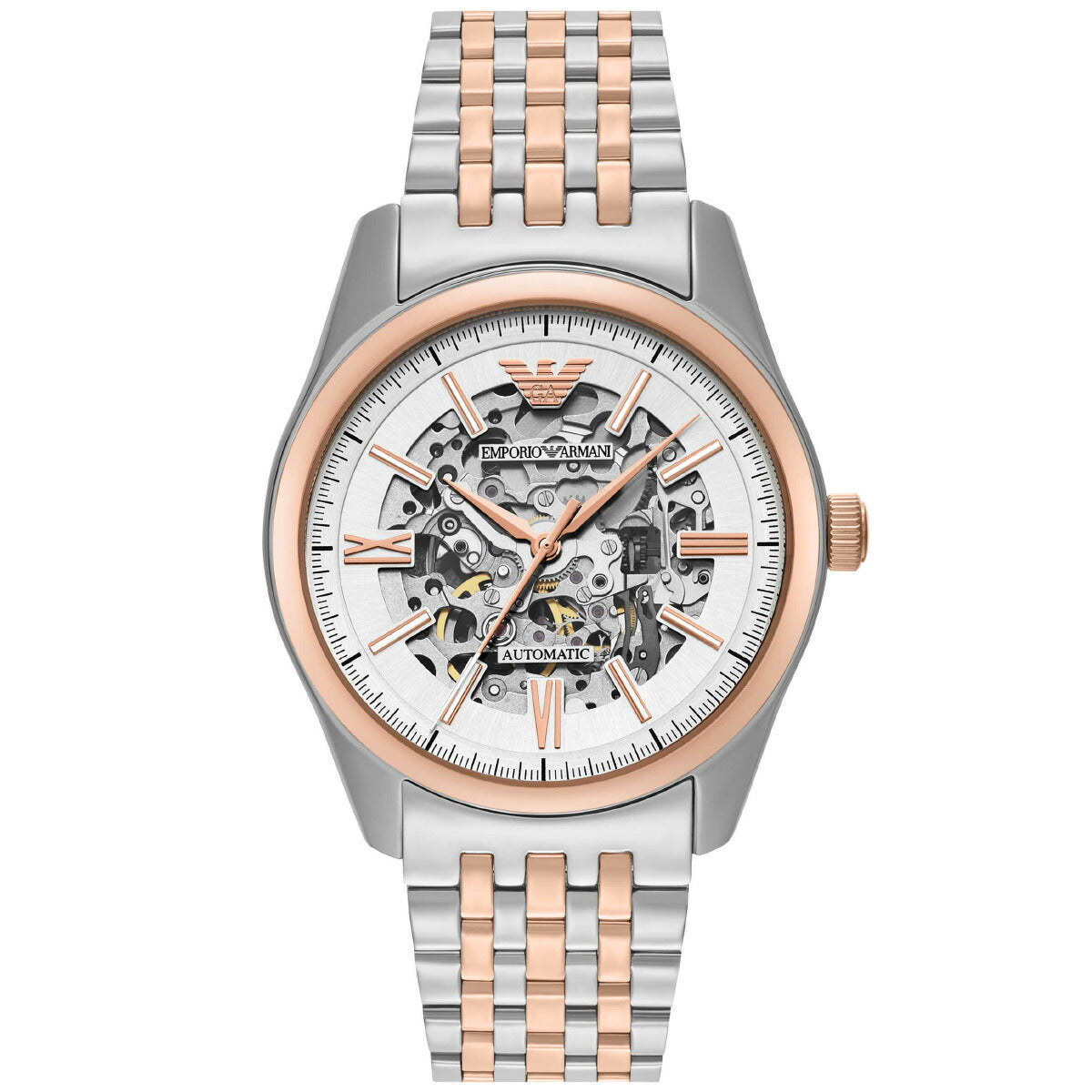 エンポリオアルマーニ EMPORIO ARMANI 腕時計 メンズ 自動巻きウォッチ ステンレススチール AR60092【2025 新作】