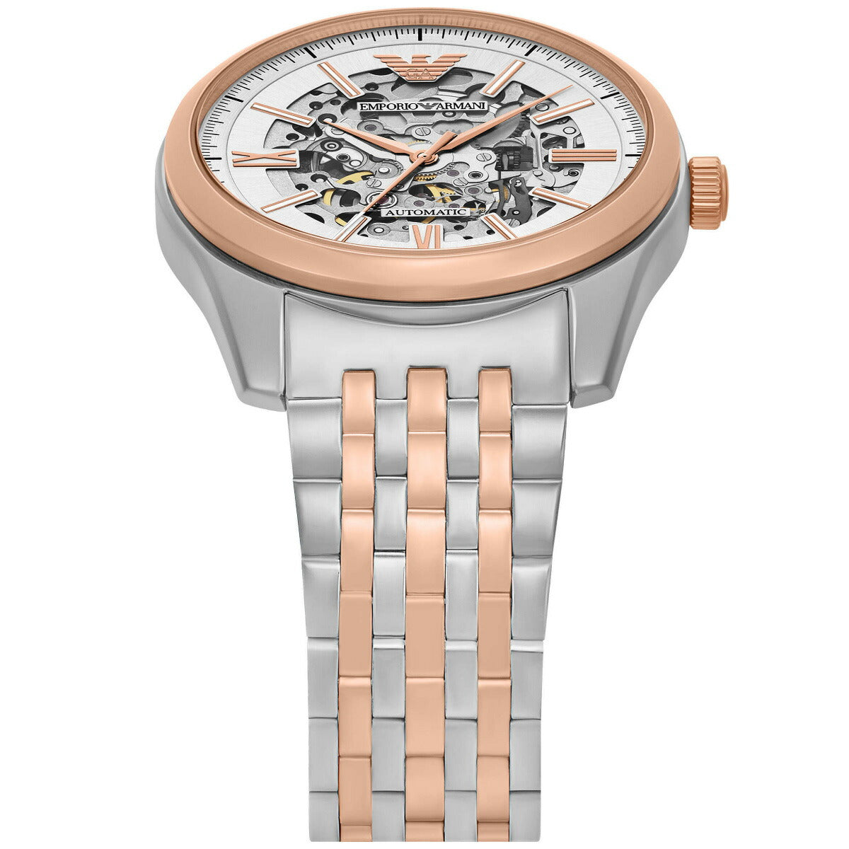 エンポリオアルマーニ EMPORIO ARMANI 腕時計 メンズ 自動巻きウォッチ ステンレススチール AR60092【2025 新作】