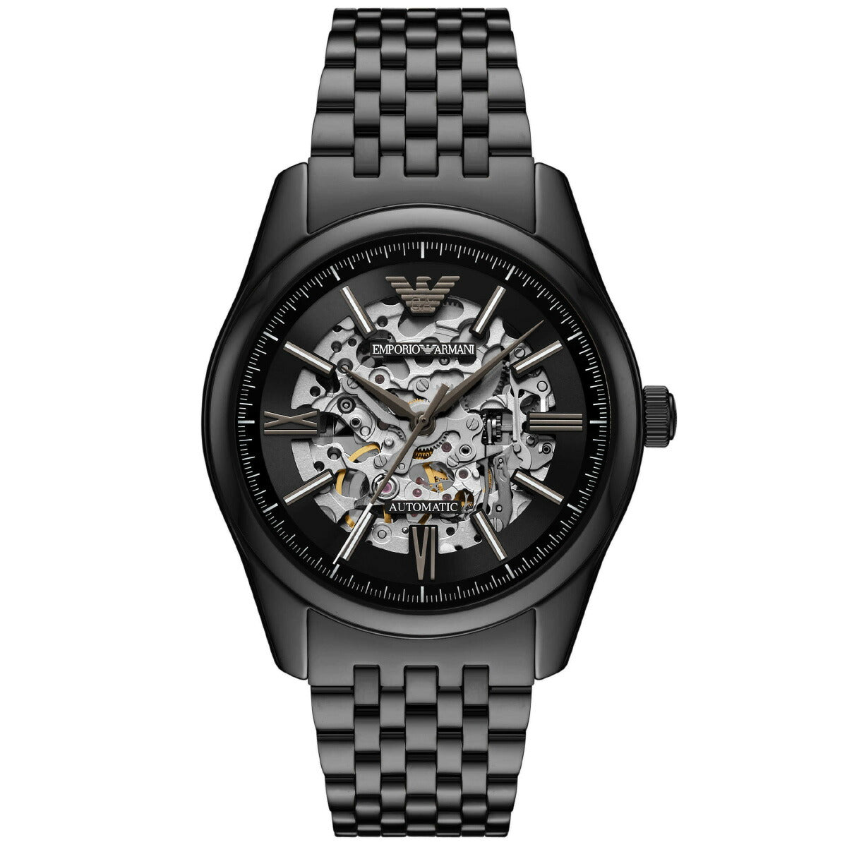 エンポリオアルマーニ EMPORIO ARMANI 腕時計 メンズ 自動巻きウォッチ ステンレススチール AR60093【2025 新作】