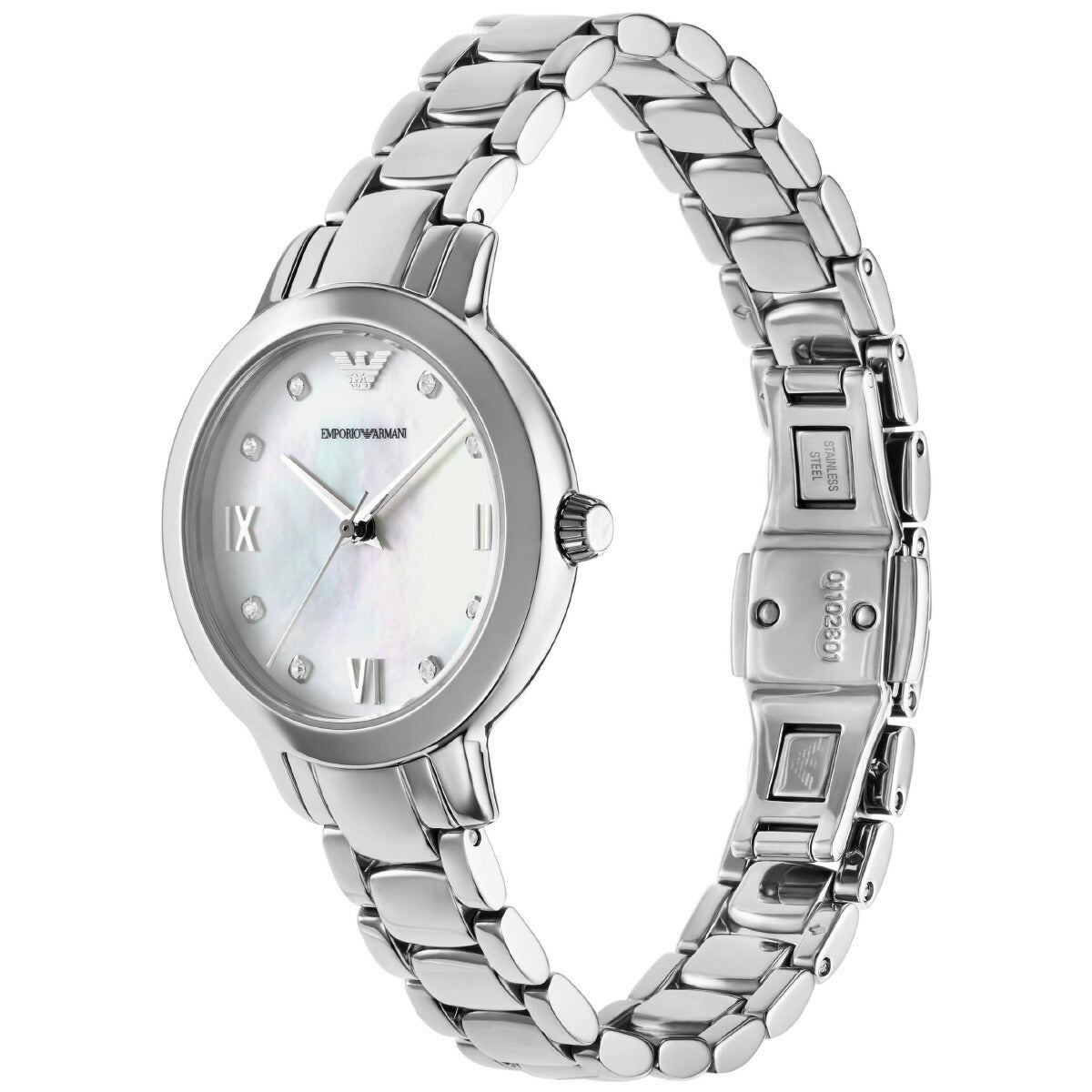 エンポリオアルマーニ EMPORIO ARMANI 腕時計 レディース 三針 ステンレススチール ウォッチ&ブレスレットセット AR80071SET
