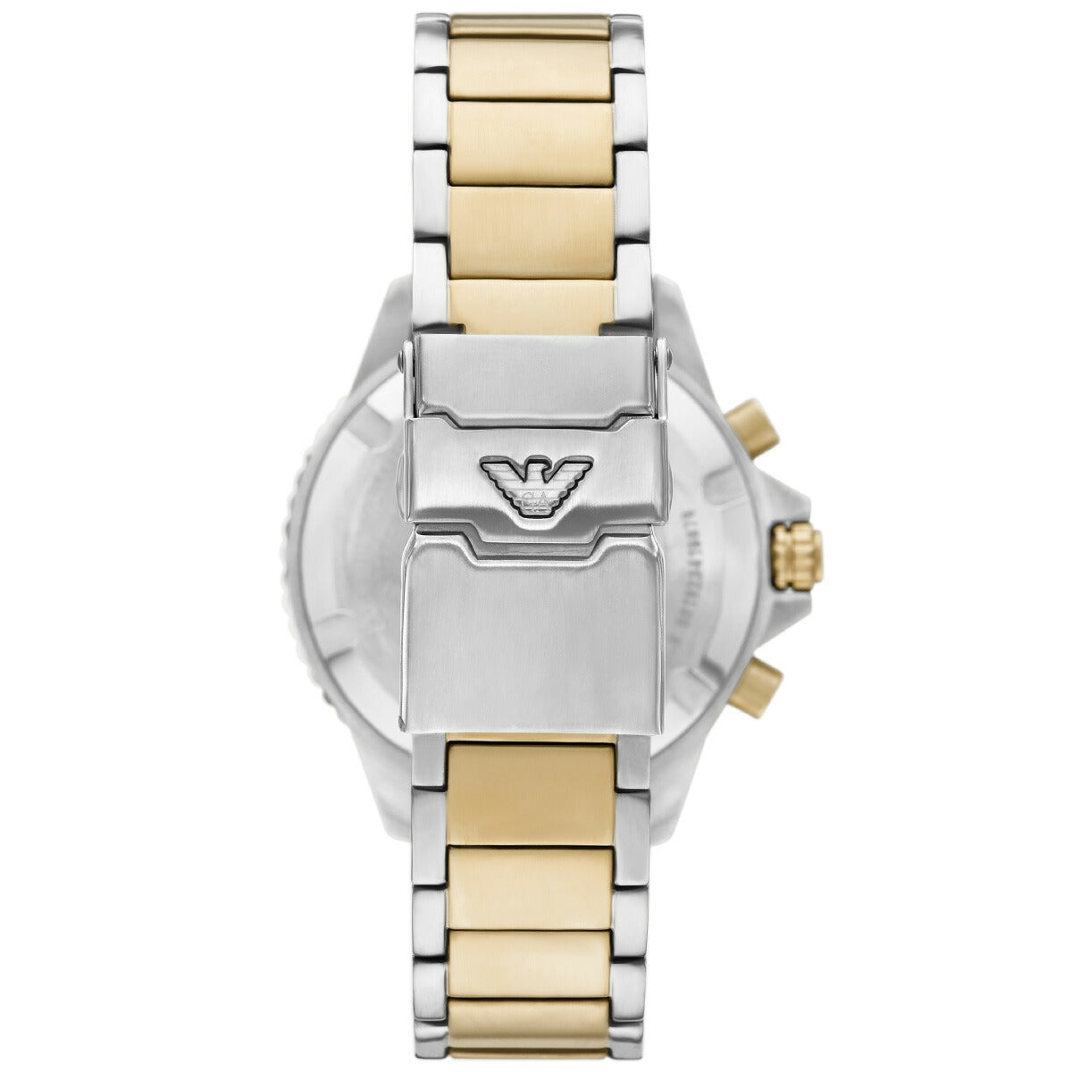 エンポリオアルマーニ EMPORIO ARMANI 腕時計 メンズ WORLD EXPLORER クロノグラフ ツートーン ステンレススチールウォッチ&ブレスレットセット AR80073SET
