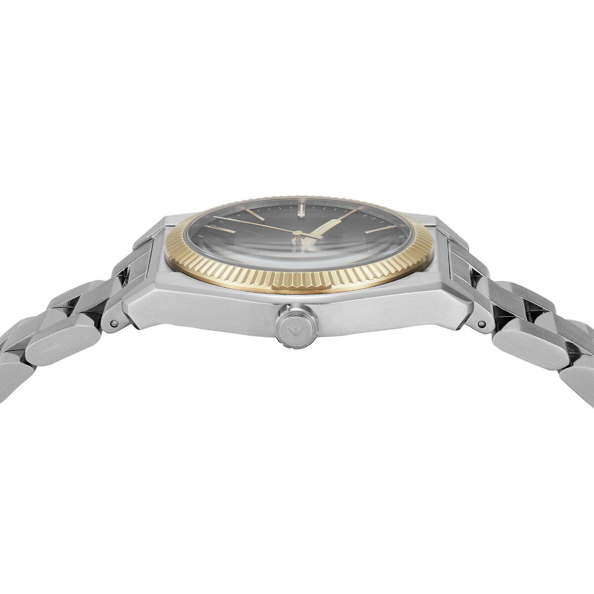 エンポリオアルマーニ EMPORIO ARMANI 腕時計 メンズ 三針デイト ステンレススチールウォッチ&レザーストラップセット AR80077SET【2025 新作】