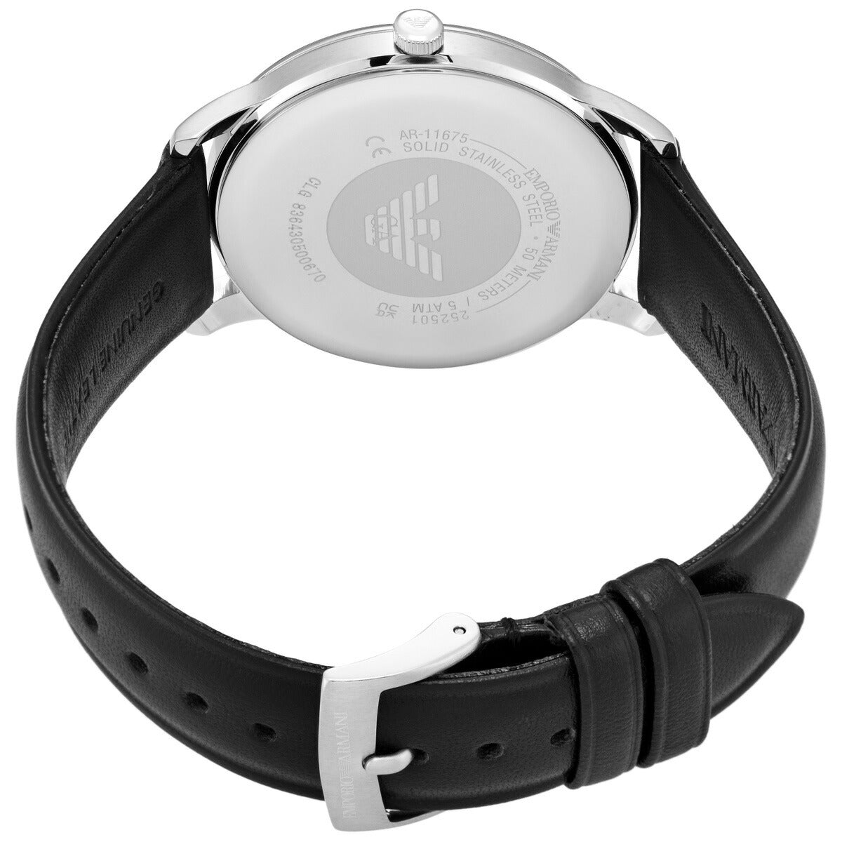 エンポリオアルマーニ EMPORIO ARMANI 腕時計 メンズ 三針デイト ステンレススチール ウォッチ&ブレスレットセット AR80079SET【2025 新作】
