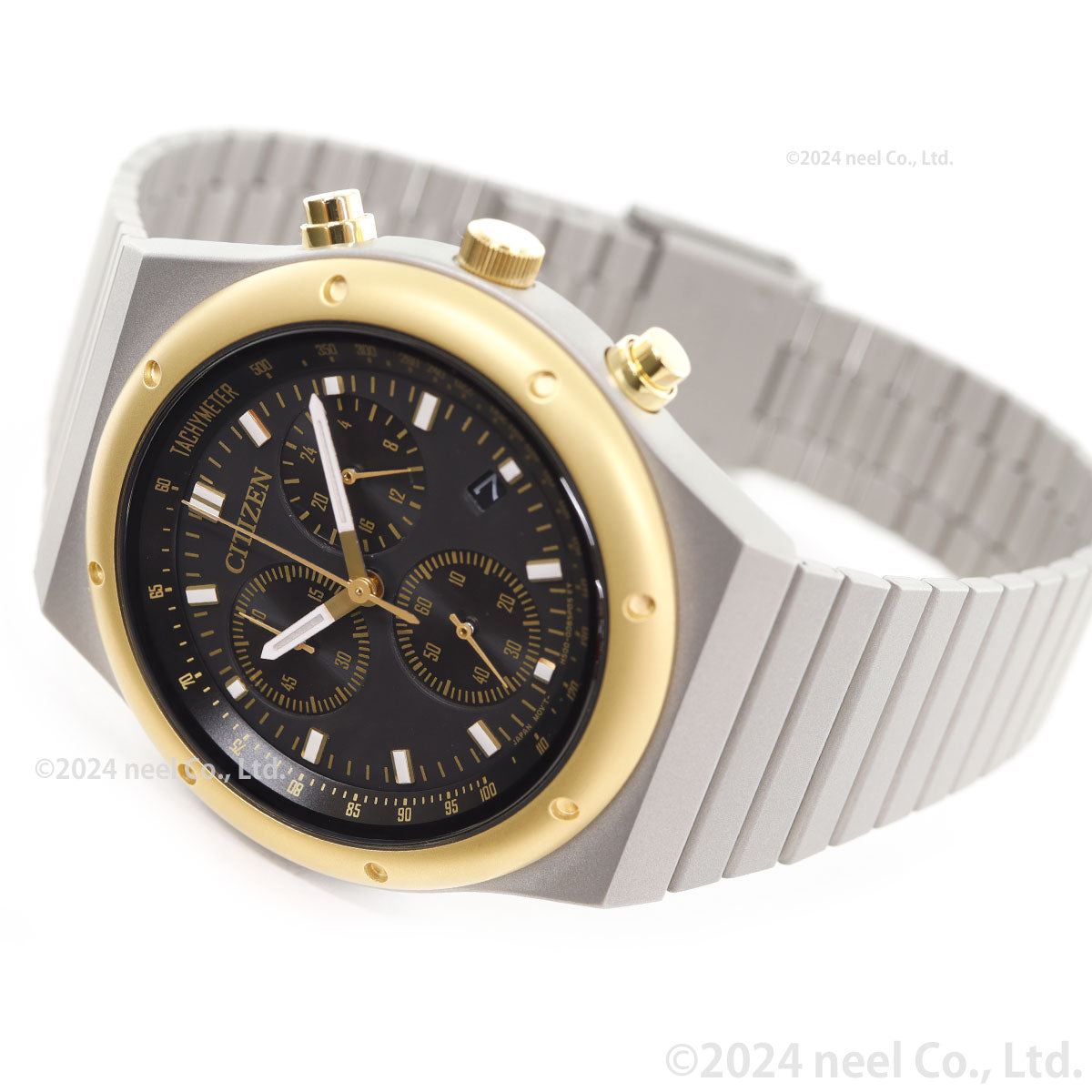 シチズンコレクション レコードレーベル RECORD LABEL AT2544-64E 1984 chronograph 特定店限定モデル 腕時計 CITIZEN THERMO SENSOR スポルテMS 昭和GOLD CITIZEN COLLECTION【2024 新作】