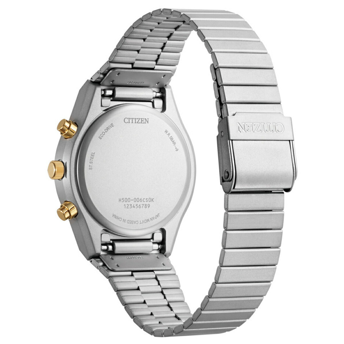 シチズンコレクション レコードレーベル RECORD LABEL AT2544-64E 1984 chronograph 特定店限定モデル 腕時計 CITIZEN THERMO SENSOR スポルテMS 昭和GOLD CITIZEN COLLECTION【2024 新作】