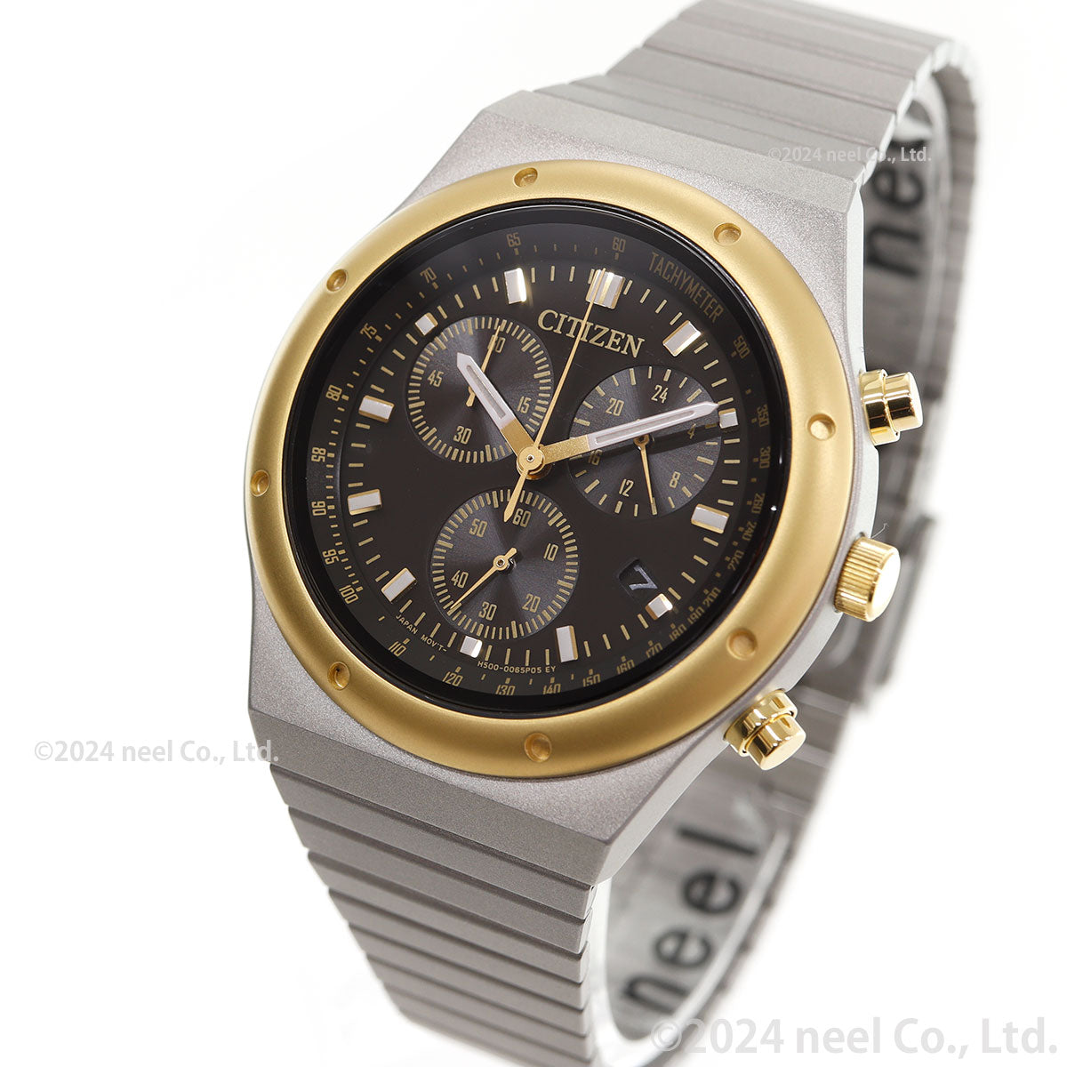 シチズンコレクション レコードレーベル RECORD LABEL AT2544-64E 1984 chronograph 特定店限定モデル 腕時計 CITIZEN THERMO SENSOR スポルテMS 昭和GOLD CITIZEN COLLECTION【2024 新作】