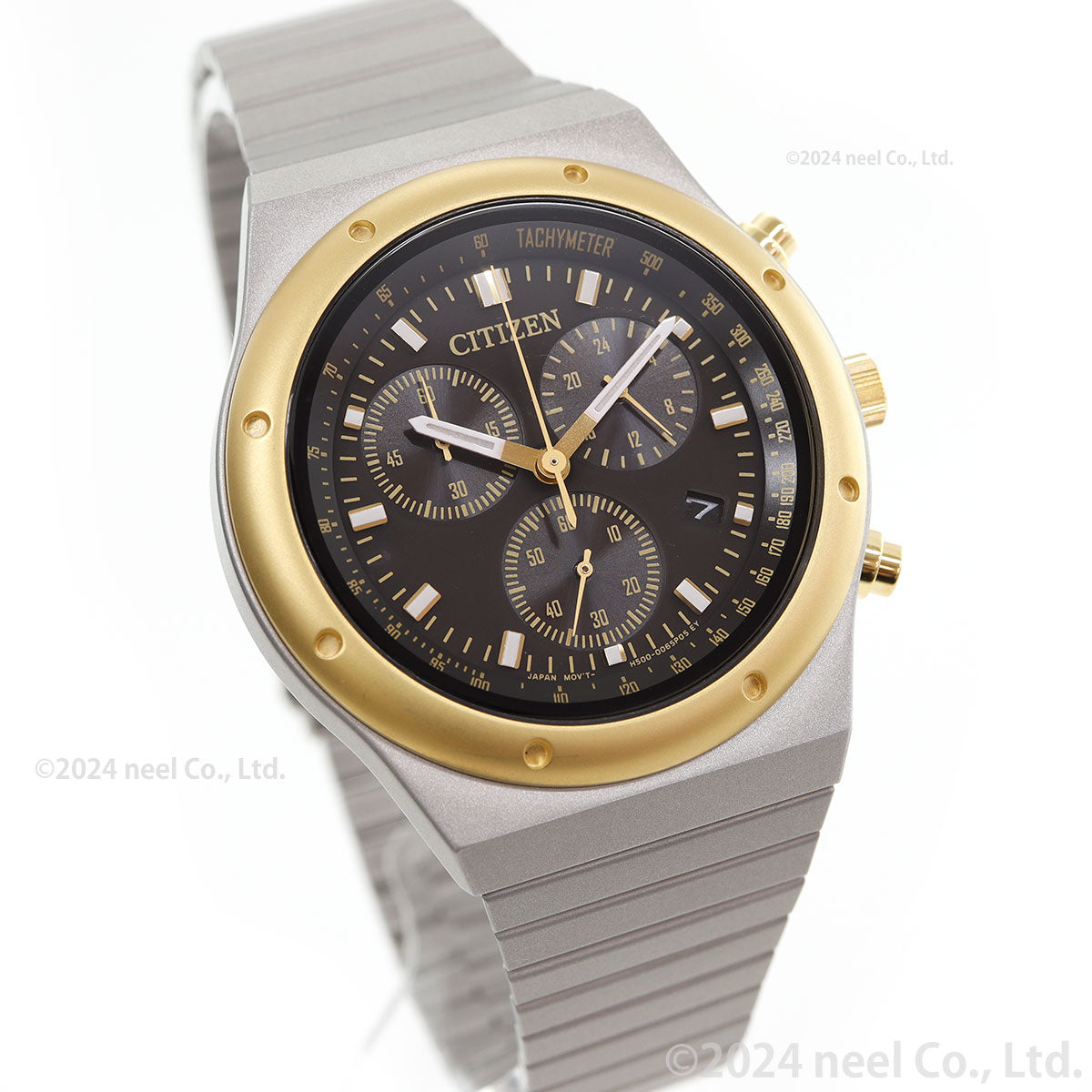 シチズンコレクション レコードレーベル RECORD LABEL AT2544-64E 1984 chronograph 特定店限定モデル 腕時計 CITIZEN THERMO SENSOR スポルテMS 昭和GOLD CITIZEN COLLECTION【2024 新作】