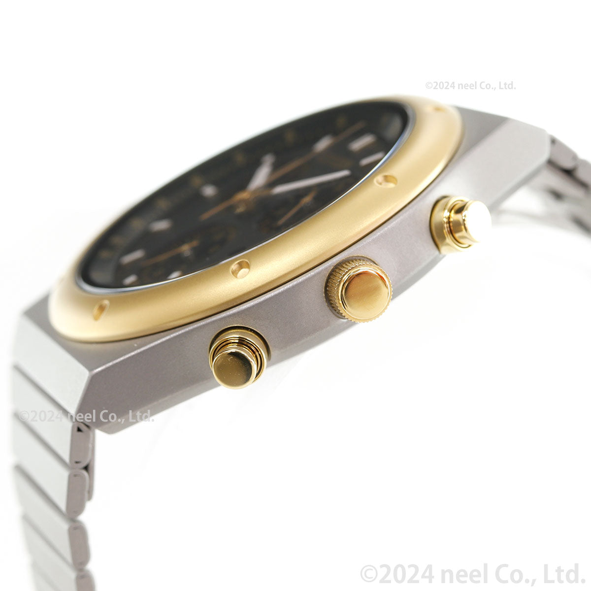 シチズンコレクション レコードレーベル RECORD LABEL AT2544-64E 1984 chronograph 特定店限定モデル 腕時計 CITIZEN THERMO SENSOR スポルテMS 昭和GOLD CITIZEN COLLECTION【2024 新作】