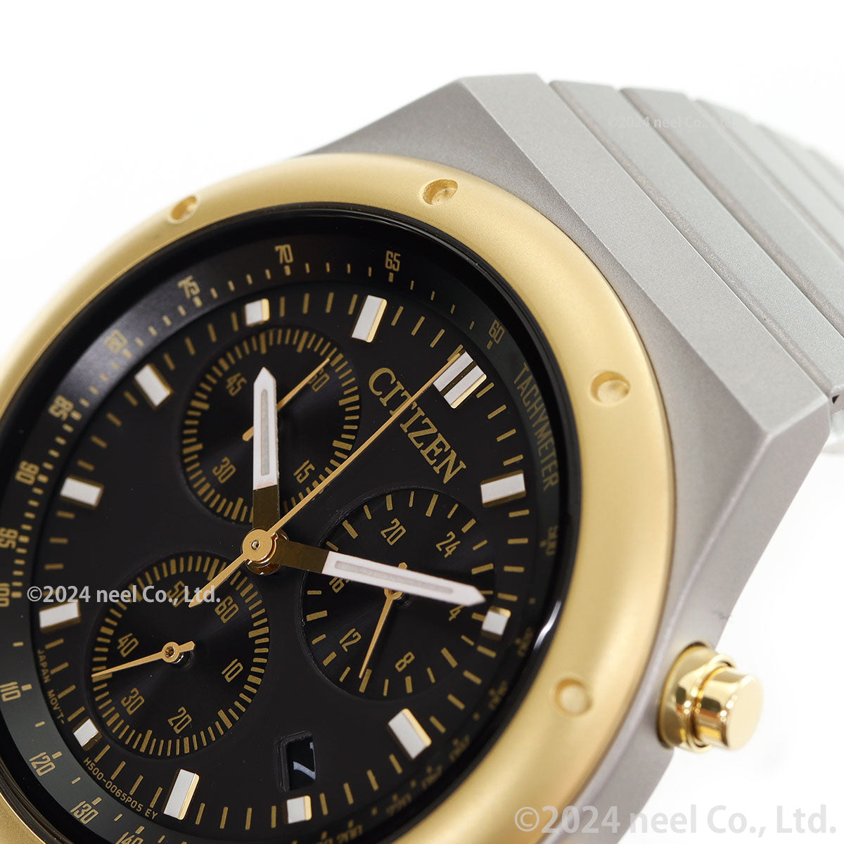 シチズンコレクション レコードレーベル RECORD LABEL AT2544-64E 1984 chronograph 特定店限定モデル 腕時計 CITIZEN THERMO SENSOR スポルテMS 昭和GOLD CITIZEN COLLECTION【2024 新作】