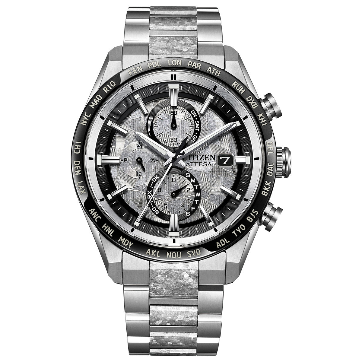 シチズン アテッサ CITIZEN ATTESA エコドライブ 電波時計 限定 腕時計 メンズ AT8284-61A ダイレクトフライト ACT Line Platinum Shine Collection【2025 新作】