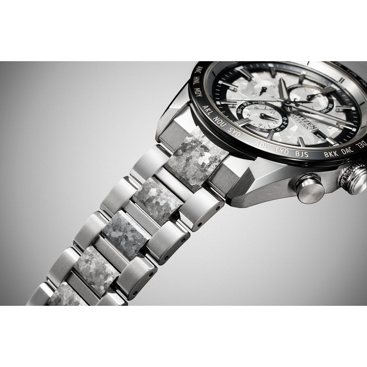 シチズン アテッサ CITIZEN ATTESA エコドライブ 電波時計 限定 腕時計 メンズ AT8284-61A ダイレクトフライト ACT Line Platinum Shine Collection【2025 新作】