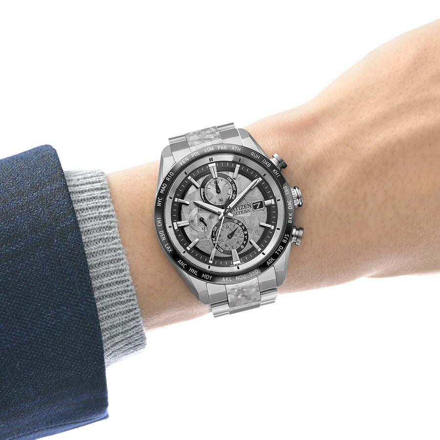 シチズン アテッサ CITIZEN ATTESA エコドライブ 電波時計 限定 腕時計 メンズ AT8284-61A ダイレクトフライト ACT Line Platinum Shine Collection【2025 新作】