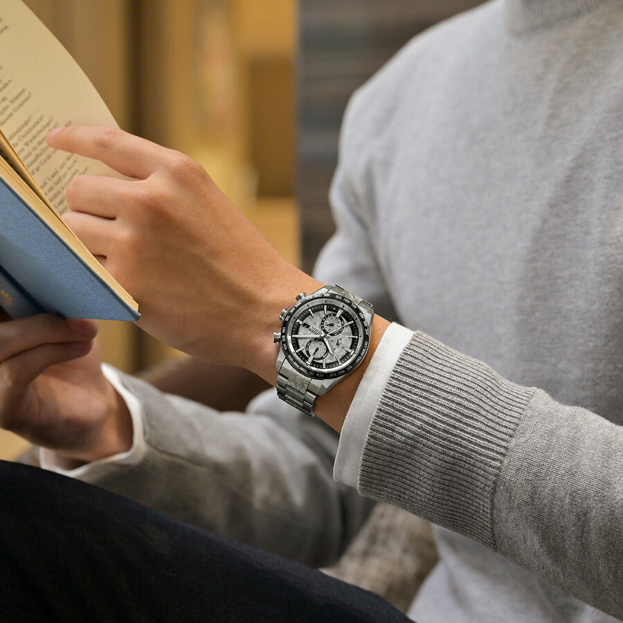 シチズン アテッサ CITIZEN ATTESA エコドライブ 電波時計 限定 腕時計 メンズ AT8284-61A ダイレクトフライト ACT Line Platinum Shine Collection【2025 新作】