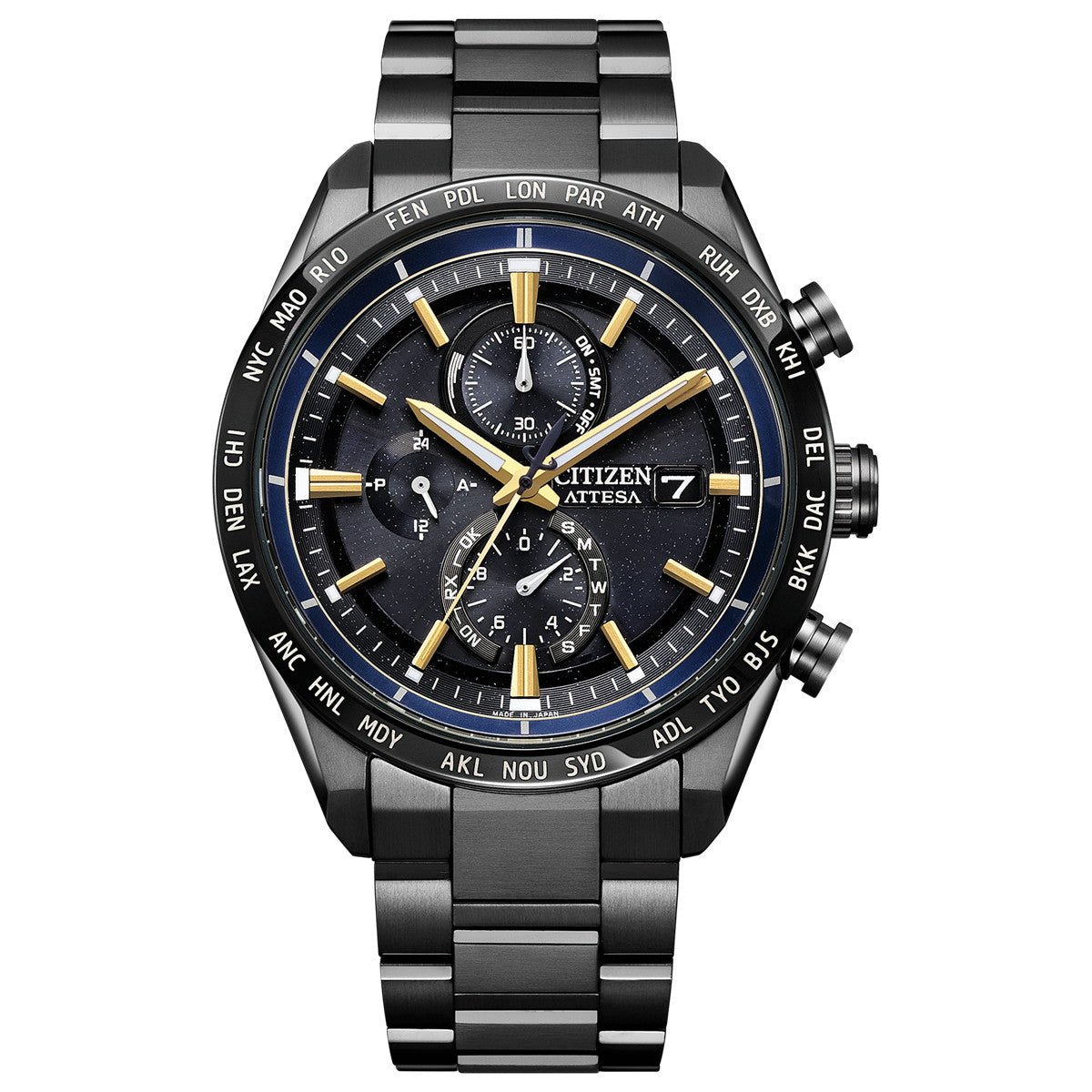 シチズン アテッサ JAXA LABEL HTV-X 限定 CITIZEN ATTESA エコドライブ 電波時計 AT8289-67E ダイレクトフライト ACT Line ブラックチタニウム【2025 新作】