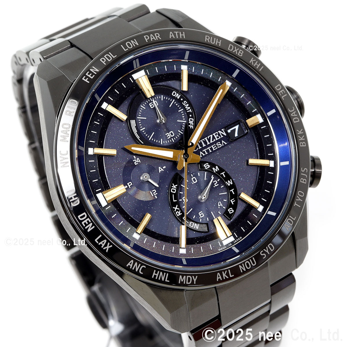 シチズン アテッサ JAXA LABEL HTV-X 限定 CITIZEN ATTESA エコドライブ 電波時計 AT8289-67E ダイレクトフライト ACT Line ブラックチタニウム【2025 新作】