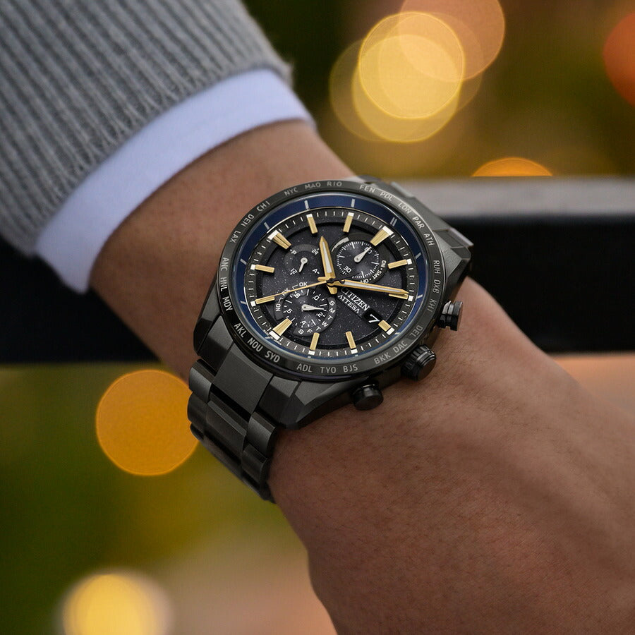 シチズン アテッサ JAXA LABEL HTV-X 限定 CITIZEN ATTESA エコドライブ 電波時計 AT8289-67E ダイレクトフライト ACT Line ブラックチタニウム【2025 新作】