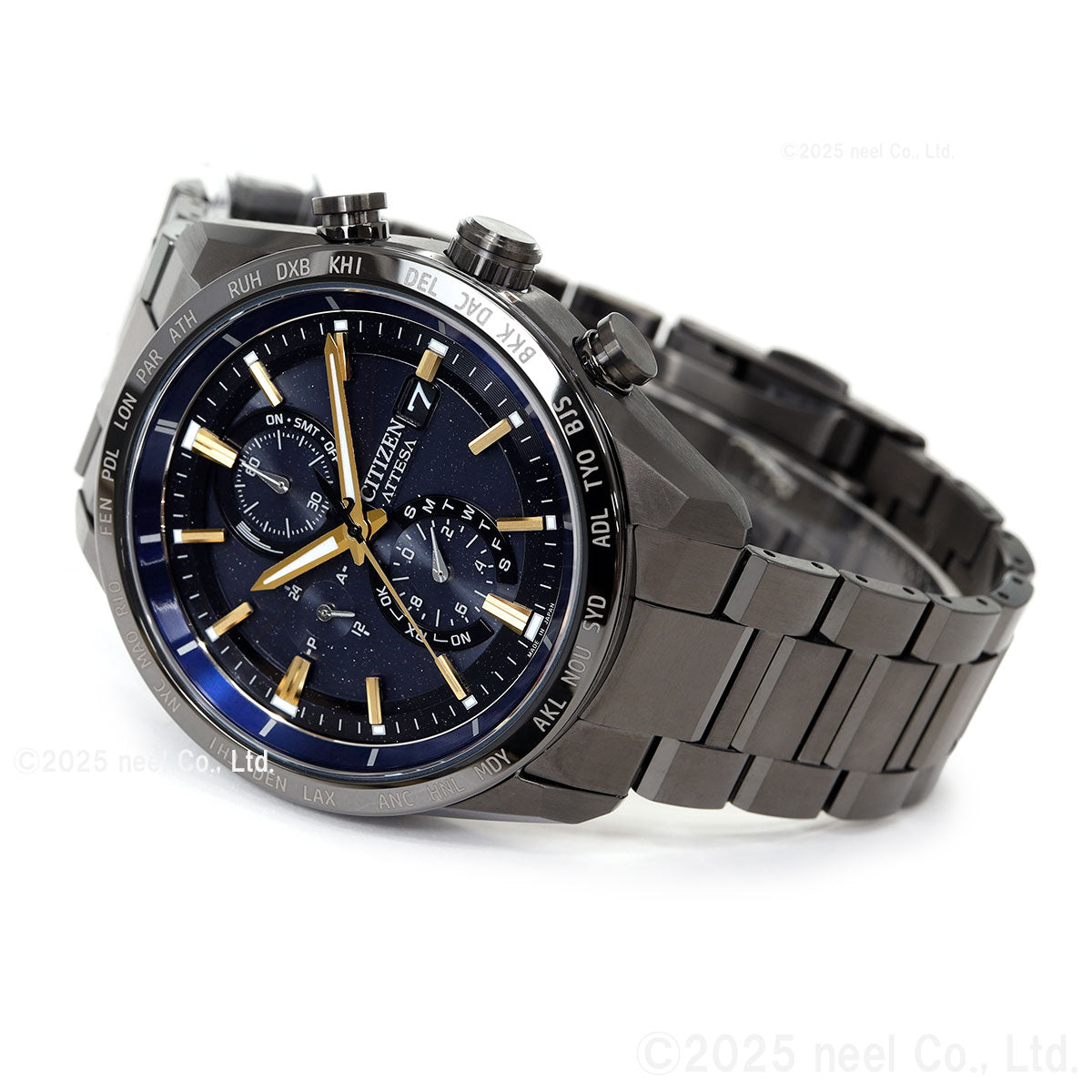 シチズン アテッサ JAXA LABEL HTV-X 限定 CITIZEN ATTESA エコドライブ 電波時計 AT8289-67E ダイレクトフライト ACT Line ブラックチタニウム【2025 新作】