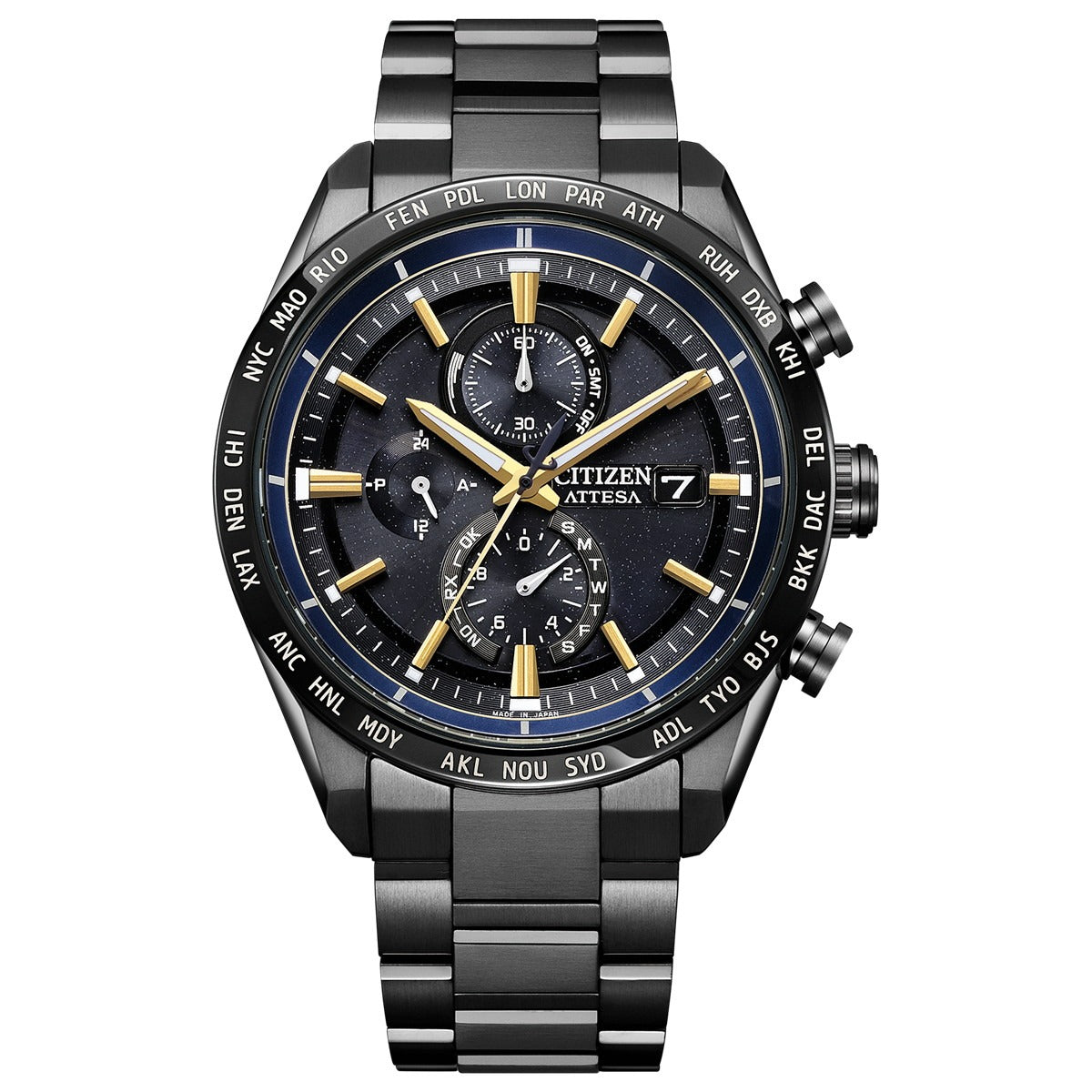 シチズン アテッサ JAXA LABEL HTV-X 限定 CITIZEN ATTESA エコドライブ 電波時計 AT8289-67E ダイレクトフライト ACT Line ブラックチタニウム【2025 新作】