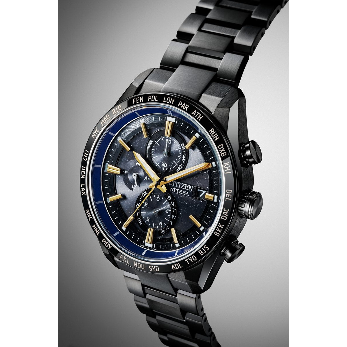 シチズン アテッサ JAXA LABEL HTV-X 限定 CITIZEN ATTESA エコドライブ 電波時計 AT8289-67E ダイレクトフライト ACT Line ブラックチタニウム【2025 新作】