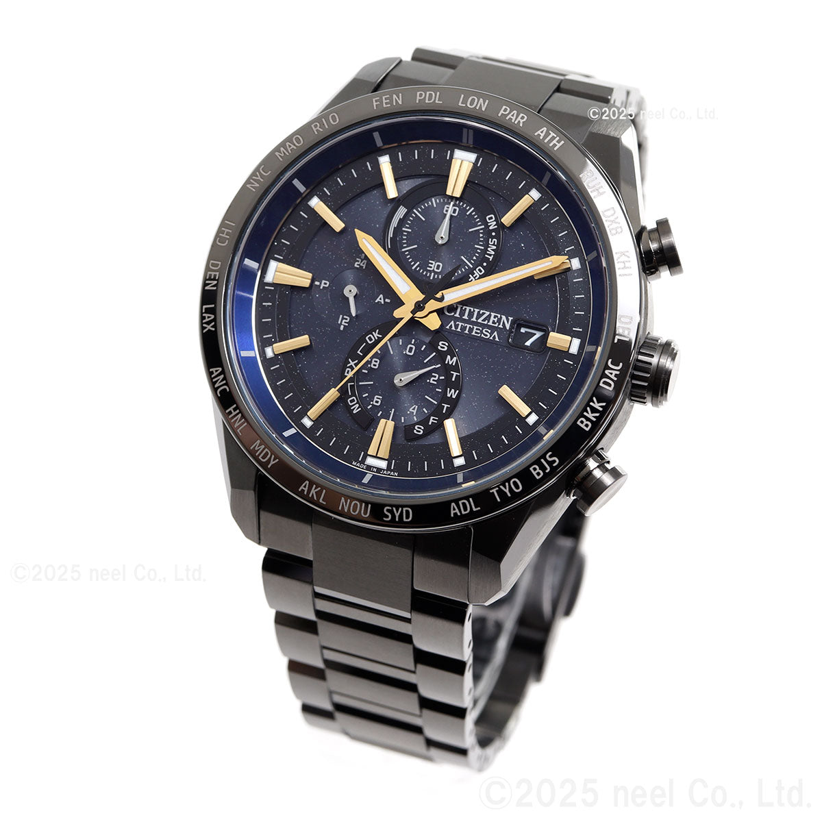 シチズン アテッサ JAXA LABEL HTV-X 限定 CITIZEN ATTESA エコドライブ 電波時計 AT8289-67E ダイレクトフライト ACT Line ブラックチタニウム【2025 新作】