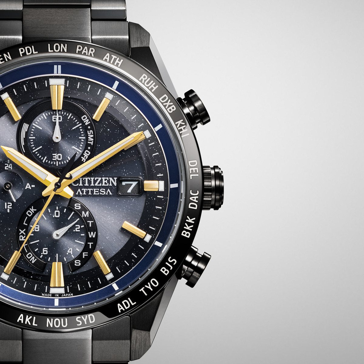 シチズン アテッサ JAXA LABEL HTV-X 限定 CITIZEN ATTESA エコドライブ 電波時計 AT8289-67E ダイレクトフライト ACT Line ブラックチタニウム【2025 新作】
