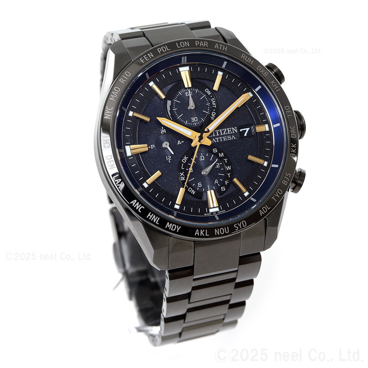 シチズン アテッサ JAXA LABEL HTV-X 限定 CITIZEN ATTESA エコドライブ 電波時計 AT8289-67E ダイレクトフライト ACT Line ブラックチタニウム【2025 新作】