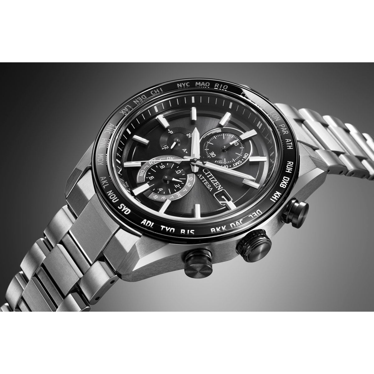 シチズン アテッサ CITIZEN ATTESA エコドライブ 電波時計 腕時計 メンズ AT8295-56E ダイレクトフライト ACT Line【2025 新作】