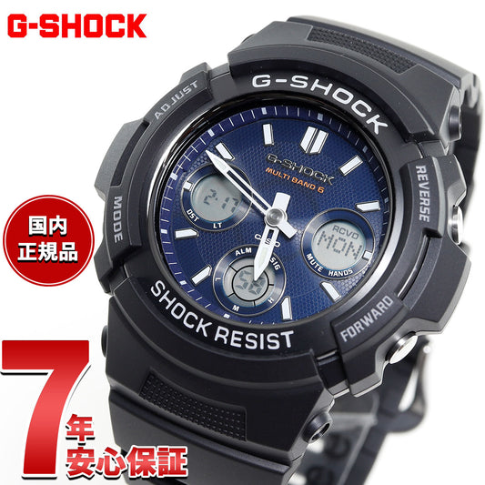 G-SHOCK 電波 ソーラー 電波時計 ブラック 腕時計 メンズアナデジ タフソーラー AWG-M100SB-2AJF
