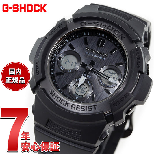 G-SHOCK 電波 ソーラー 電波時計 ブラック 腕時計 メンズ アナデジ タフソーラー AWG-M100SBB-1AJF【正規品】