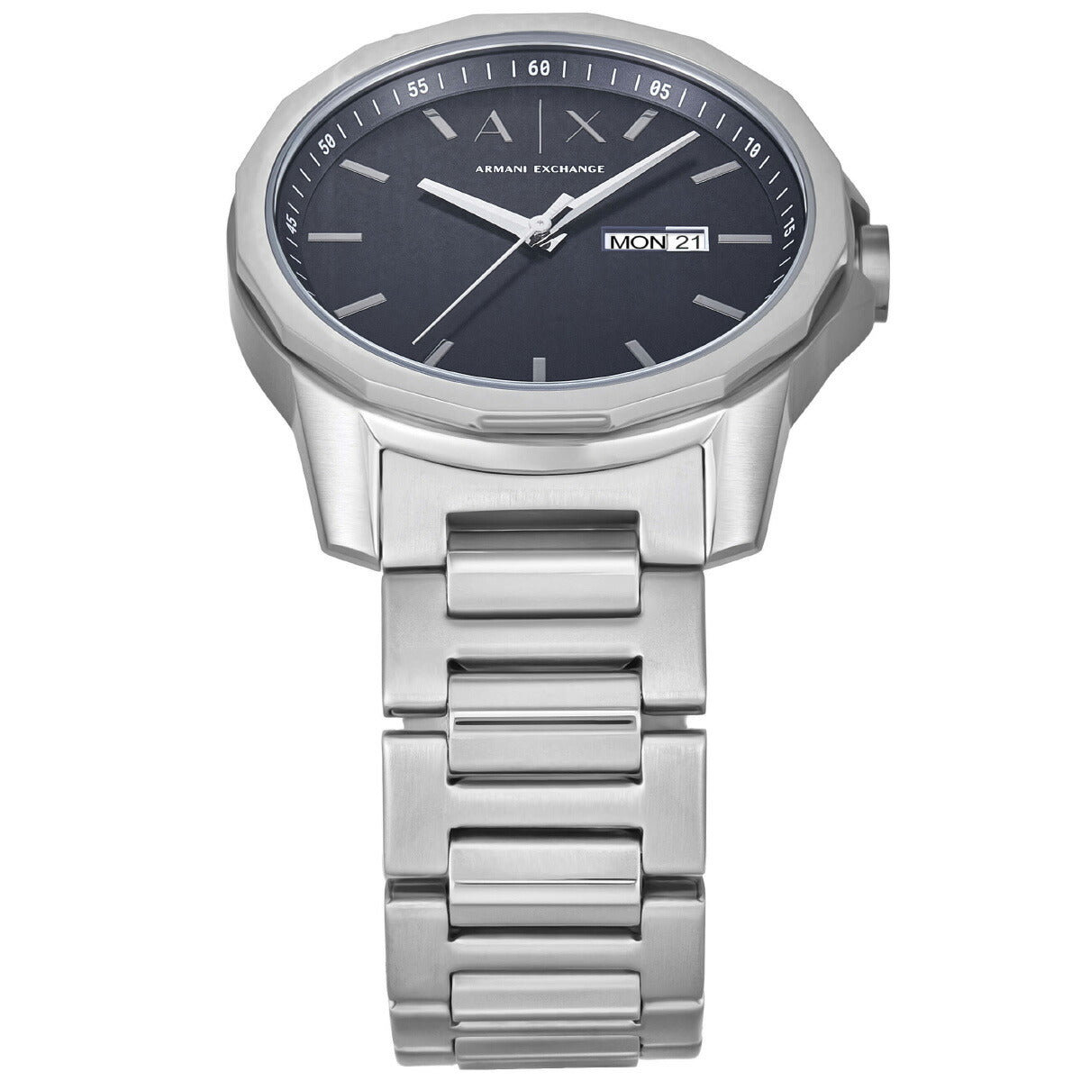 A|X アルマーニ エクスチェンジ ARMANI EXCHANGE 腕時計 メンズ 三針デイデイト ステンレススチールウォッチ AX1767【2025 新作】