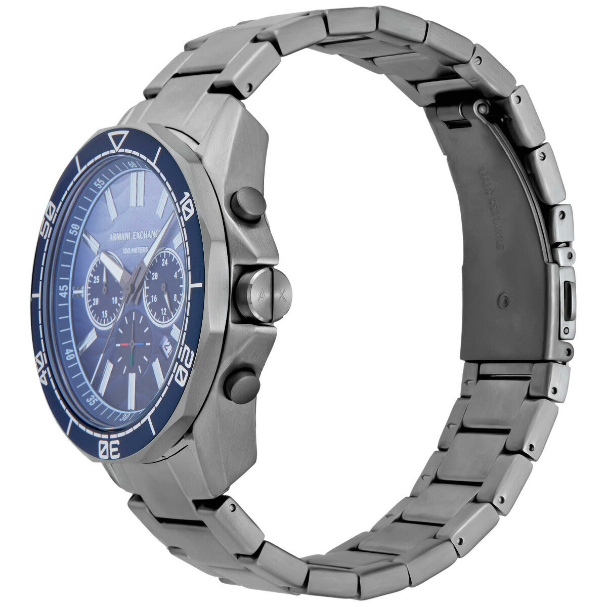 A|X アルマーニ エクスチェンジ ARMANI EXCHANGE 腕時計 メンズ クロノグラフ ガンメタル ステンレススチールウォッチ AX1967【2025 新作】