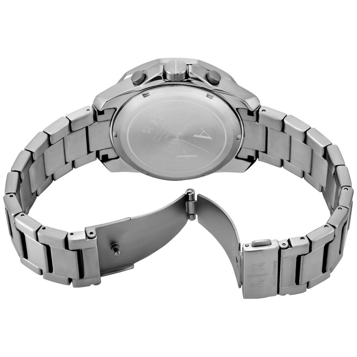 A|X アルマーニ エクスチェンジ ARMANI EXCHANGE 腕時計 メンズ クロノグラフ ガンメタル ステンレススチールウォッチ AX1967【2025 新作】