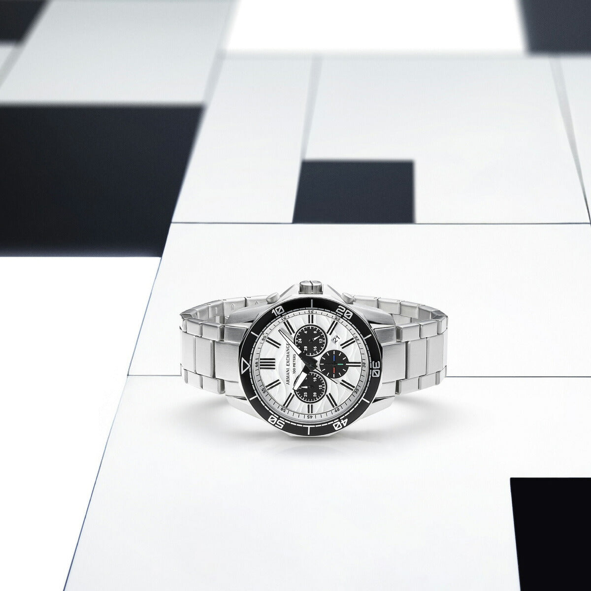A|X アルマーニ エクスチェンジ ARMANI EXCHANGE 腕時計 メンズ クロノグラフ ステンレススチールウォッチ AX1969【2025 新作】