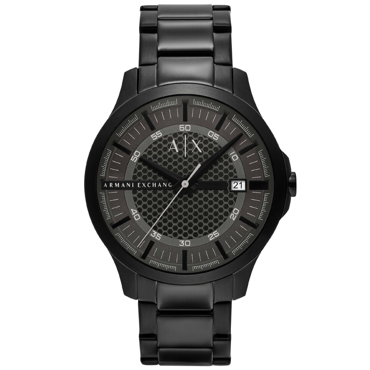 A|X アルマーニ エクスチェンジ ARMANI EXCHANGE 腕時計 メンズ 3針デイトウォッチ ブラック ステンレススチール AX2464【2025 新作】
