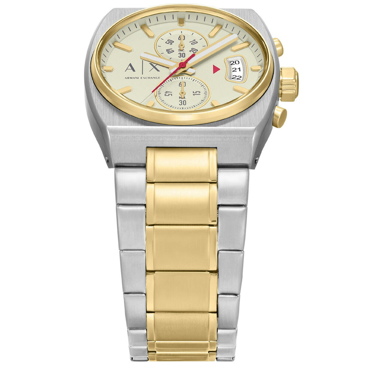 A|X アルマーニ エクスチェンジ ARMANI EXCHANGE 腕時計 メンズ クロノグラフウォッチ ツートン ステンレススチール AX2821【2025 新作】