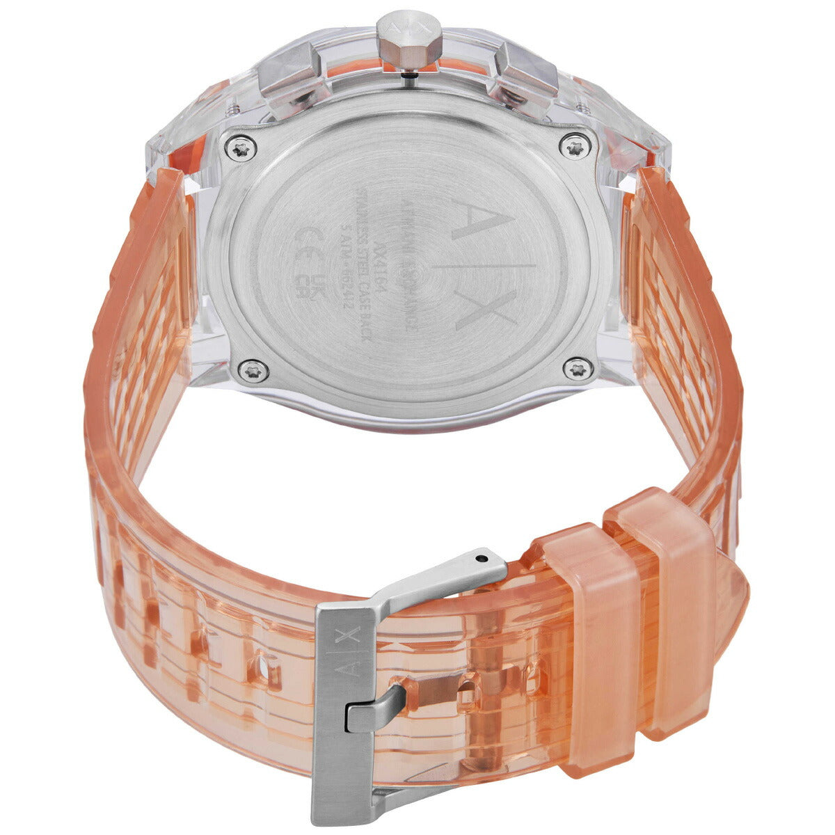 A|X アルマーニ エクスチェンジ ARMANI EXCHANGE 腕時計 メンズ クロノグラフ クリア ナイロンウォッチ AX4164【2025 新作】