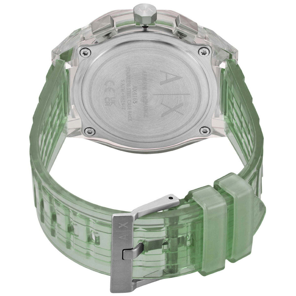 A|X アルマーニ エクスチェンジ ARMANI EXCHANGE 腕時計 メンズ クロノグラフ クリア ナイロンウォッチ AX4165【2025 新作】