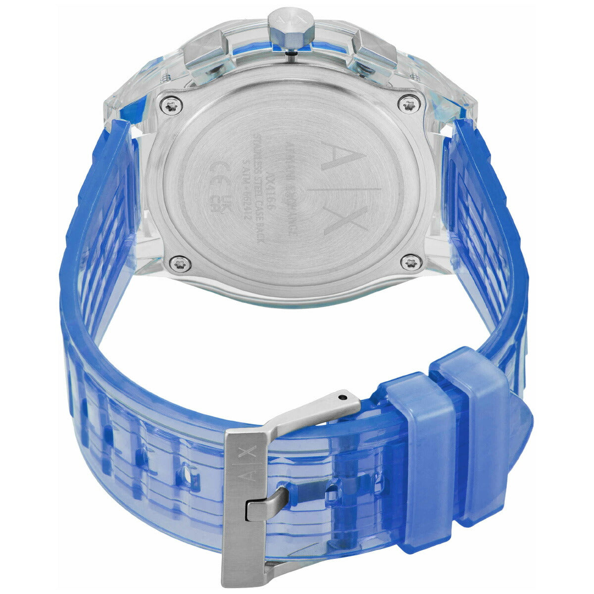 A|X アルマーニ エクスチェンジ ARMANI EXCHANGE 腕時計 メンズ クロノグラフ クリア ナイロンウォッチ AX4166【2025 新作】
