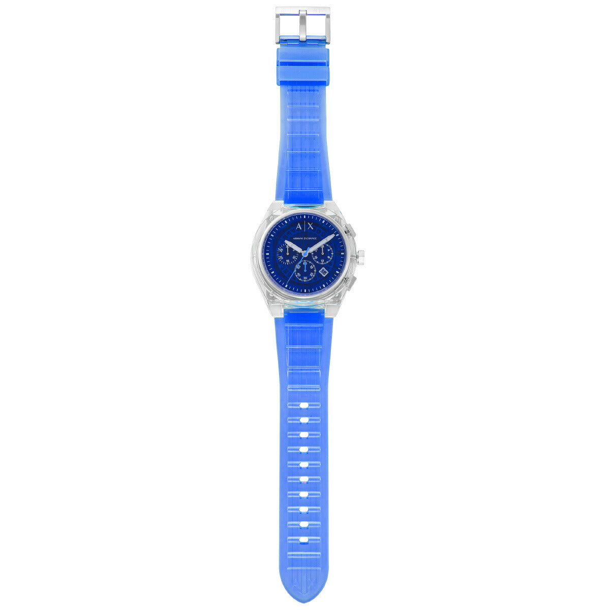 A|X アルマーニ エクスチェンジ ARMANI EXCHANGE 腕時計 メンズ クロノグラフ クリア ナイロンウォッチ AX4166【2025 新作】