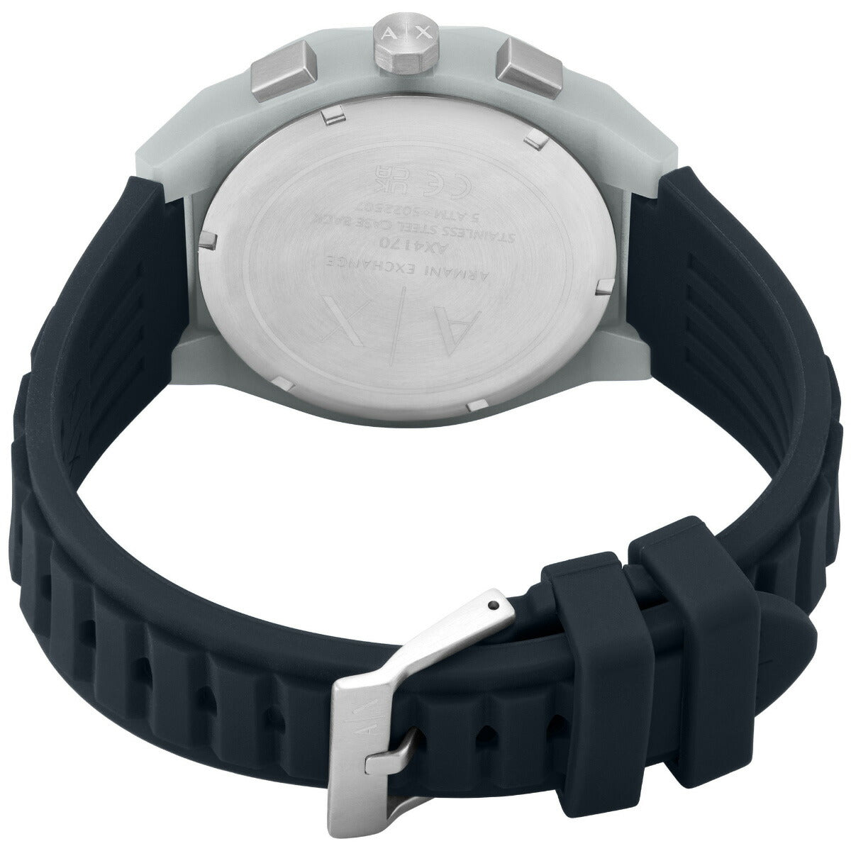 A|X アルマーニ エクスチェンジ ARMANI EXCHANGE 腕時計 メンズ SYNC クロノグラフウォッチ グレー シリコン AX4172【2025 新作】