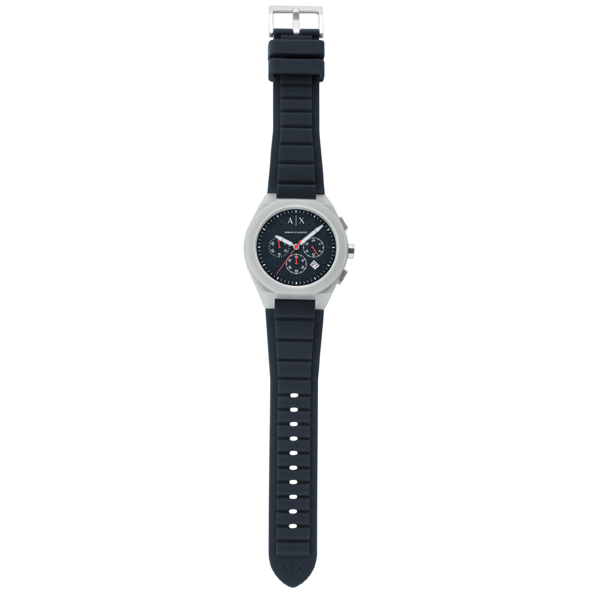 A|X アルマーニ エクスチェンジ ARMANI EXCHANGE 腕時計 メンズ SYNC クロノグラフウォッチ グレー シリコン AX4172【2025 新作】