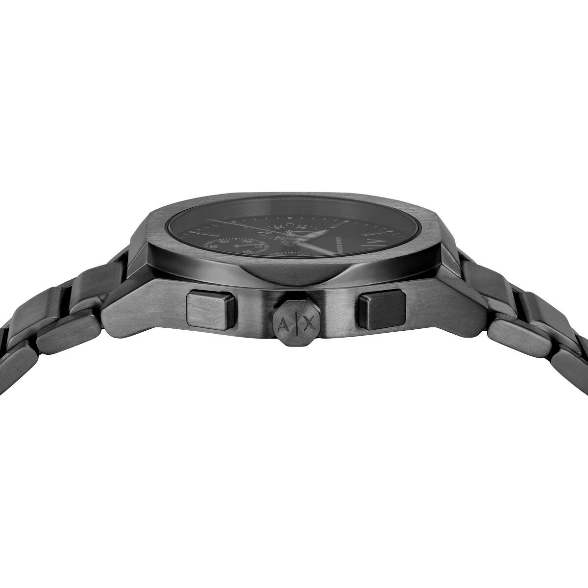 A|X アルマーニ エクスチェンジ ARMANI EXCHANGE 腕時計 メンズ クロノグラフ ブラック ステンレススチールウォッチ AX4183
