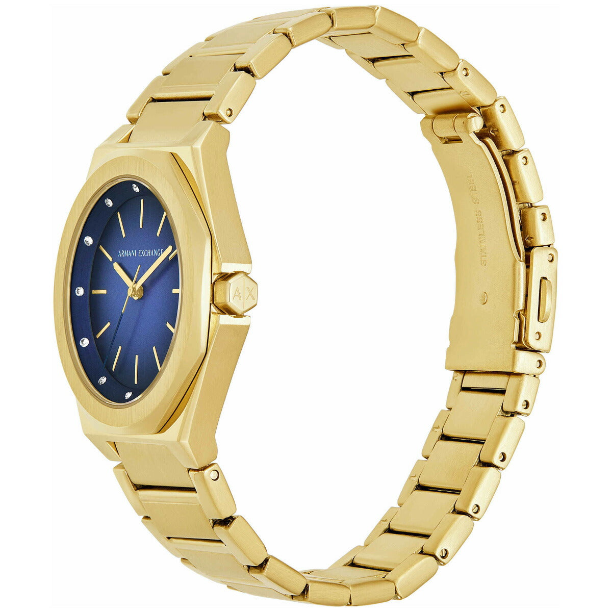 A|X アルマーニ エクスチェンジ ARMANI EXCHANGE 腕時計 レディース 3針ウォッチ ゴールドトーン ステンレススチール AX4620【2025 新作】